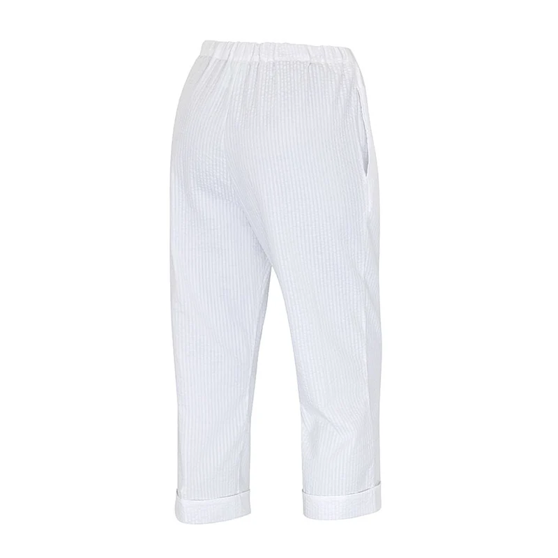 Seersucker ¾ Hose für Damen