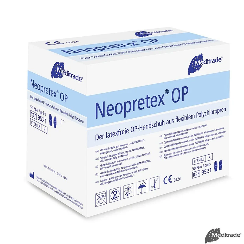 Neopretex OP-Handschuhe, PF, steril, latexfrei