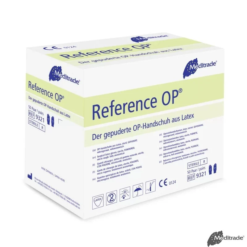 Reference OP-Handschuhe Latex, leicht gepudert, steril