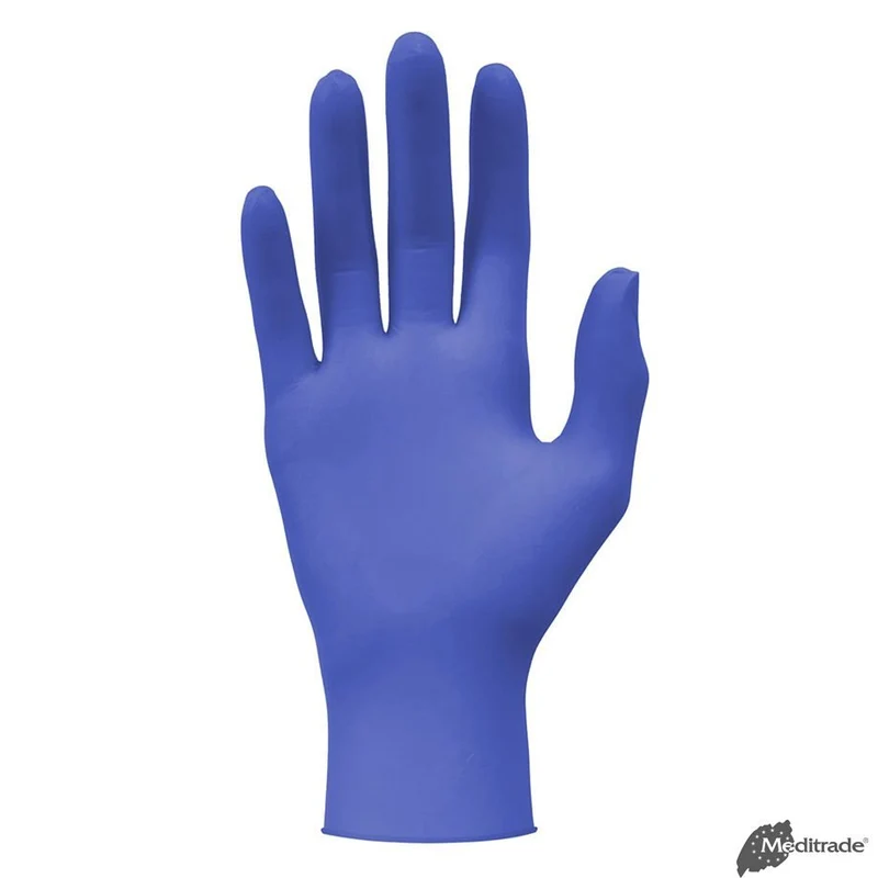 Meditrade Nitril Viola U.-Handschuhe PF, latexfrei unsteril
