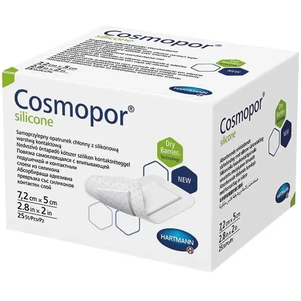 Cosmopor silicone Wundschnellverband | 7,2 x 5 cm