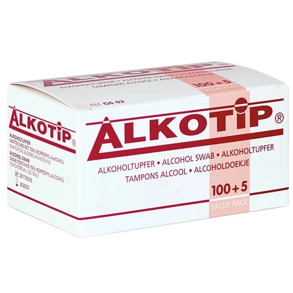 Servoprax Alkotip Alkoholtupfer 30 x 65 mm