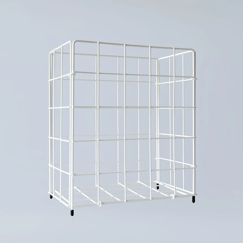 Sammelkorb klein, Metall, weiß