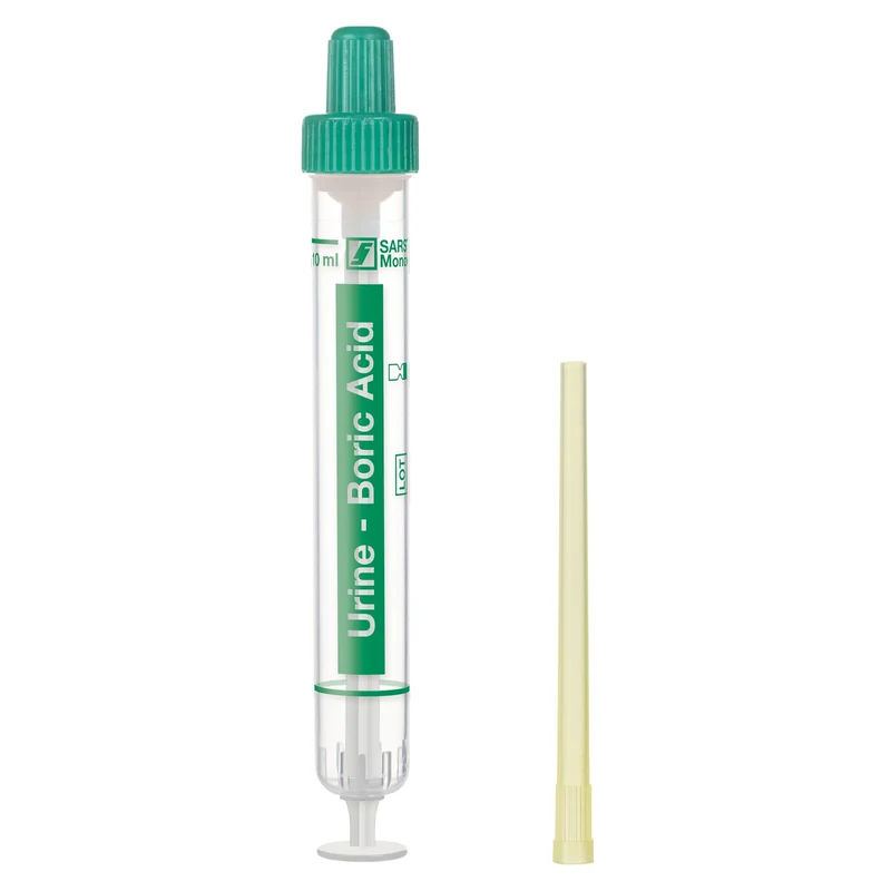 Sarstedt Urin-Monovette Borsäure 10 ml Grün (102 x 15 mm)