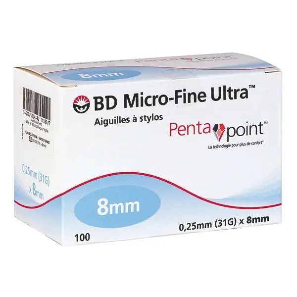 BD Micro-Fine Ultra Pen-Nadeln 8 mm | 31 G | Ø 0,25 mm