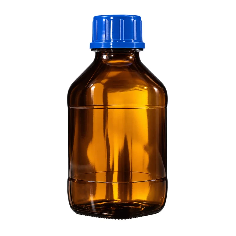 Gewindeflasche | Braunglas | 500 ml | mit Schraubkappe