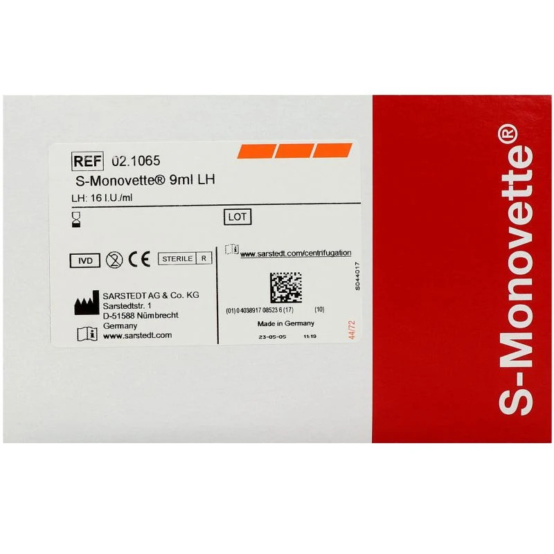 SARSTEDT S-Monovette 9 ml mit Lithium-Heparin
