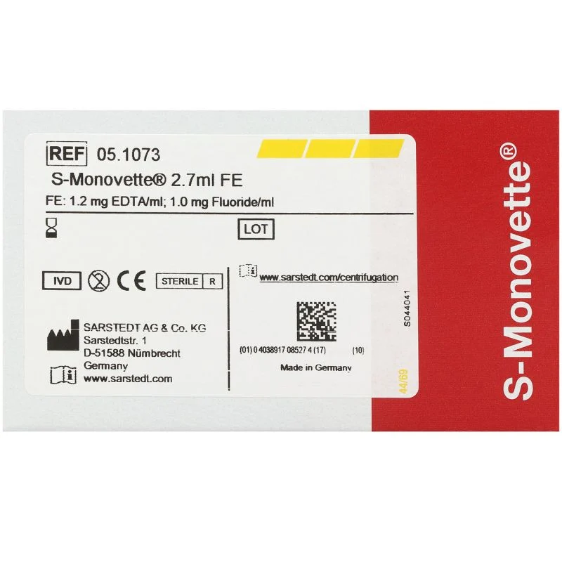 SARSTEDT S-Monovette® 2,7 ml mit Fluorid EDTA