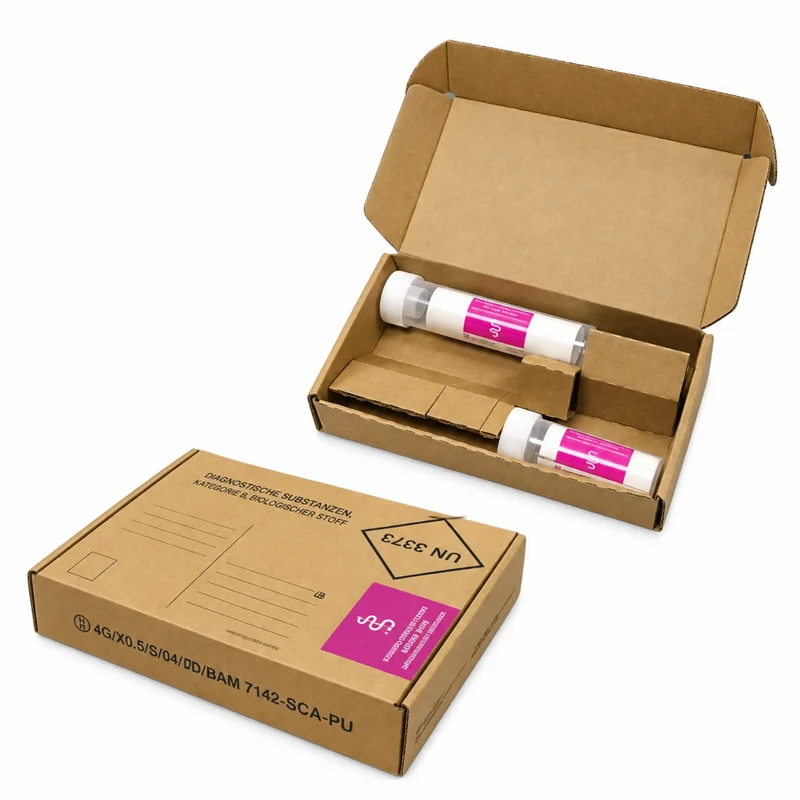 Post-Transportverpackung für diagnostische Proben