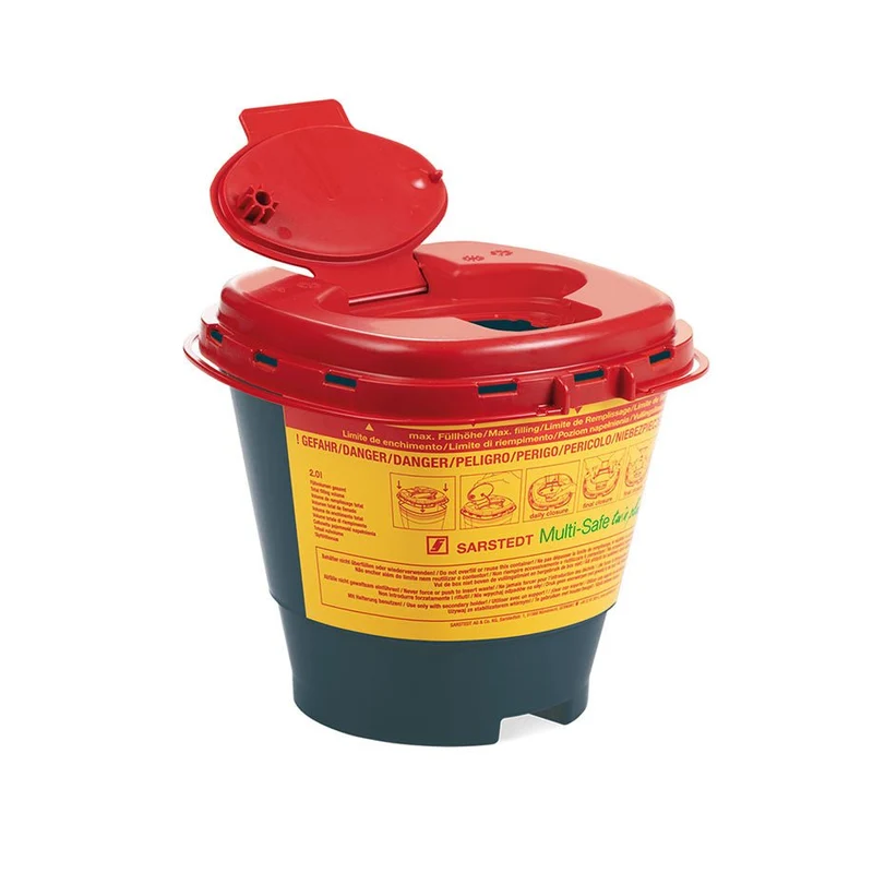 Kanülenabwurfbehälter | Schwarz | 40% Recyclinganteil