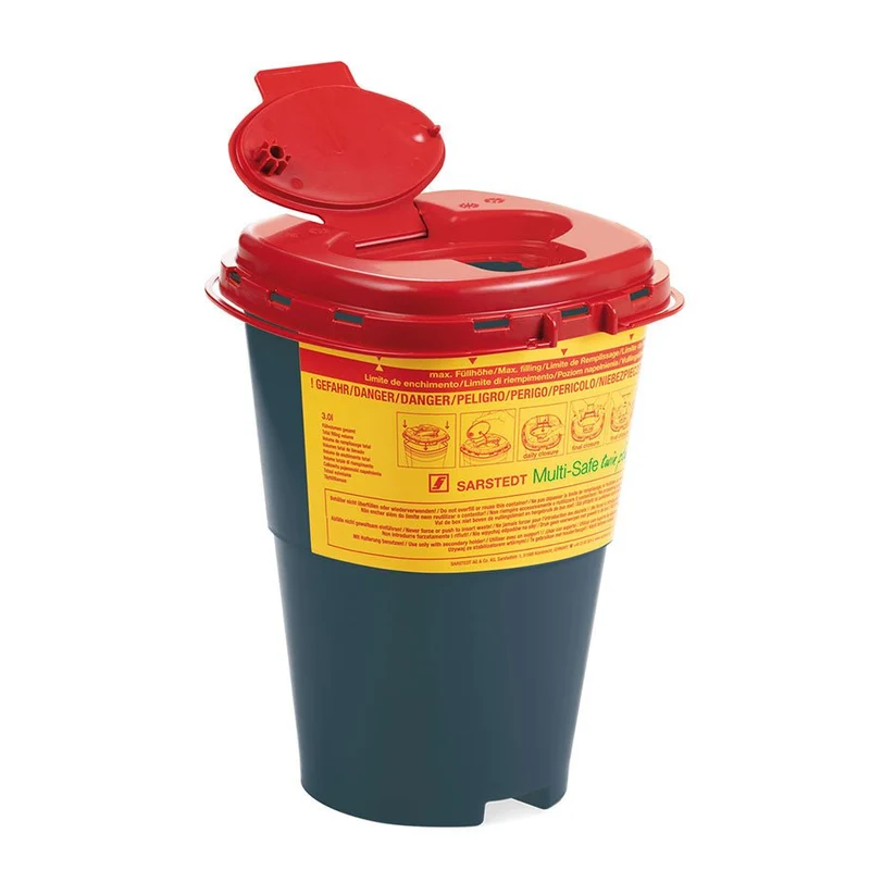 Kanülenabwurfbehälter | Schwarz | 40% Recyclinganteil