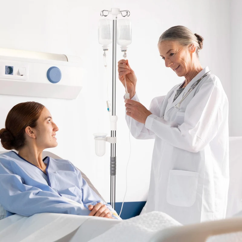 Infusionsständer aus Edelstahl