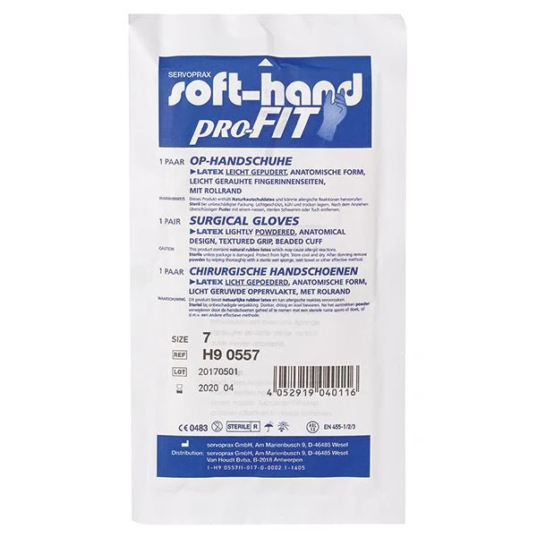 Soft-Hand pro-FIT Latex - gepudert - OP-Handschuhe
