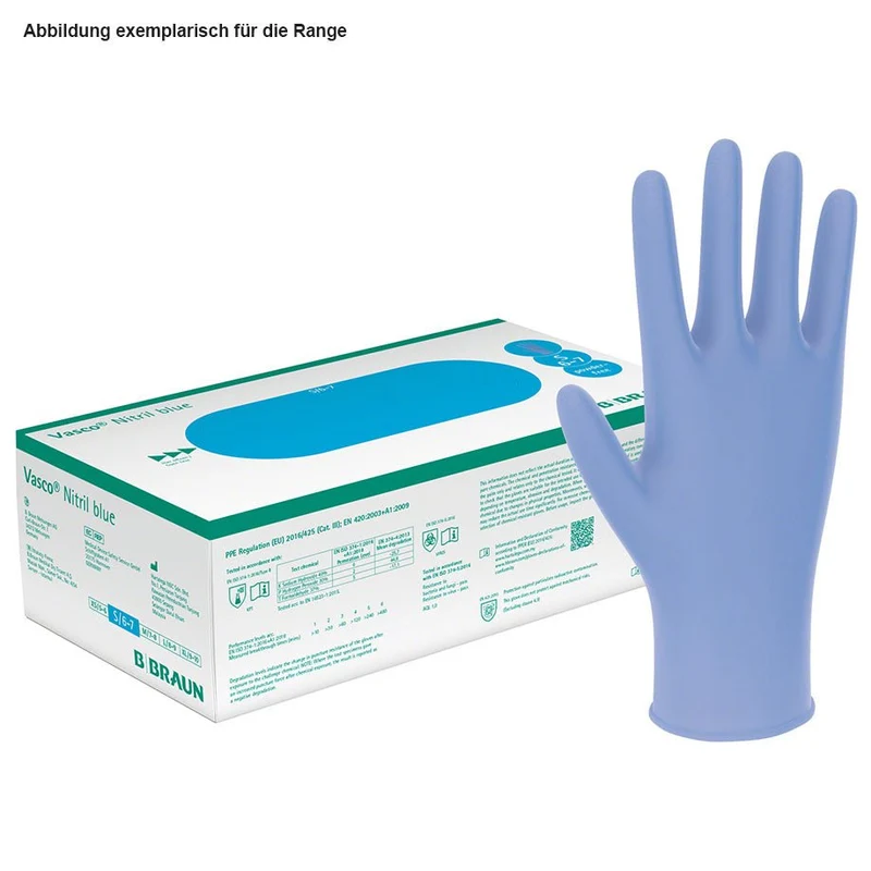Vasco Nitril blue U.-Handschuhe