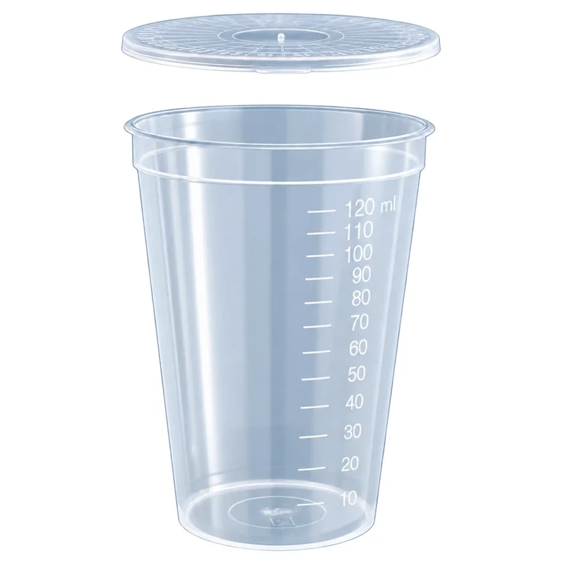 Mehrzweckbecher 125 ml, PP, farblos ohne Deckel