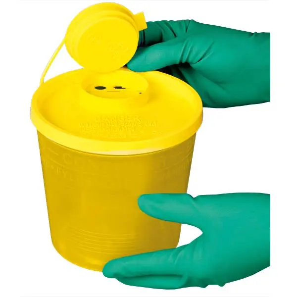 SERVOBOX Sicherheitscontainer / gelb-transparent - mit gelbem Deckel