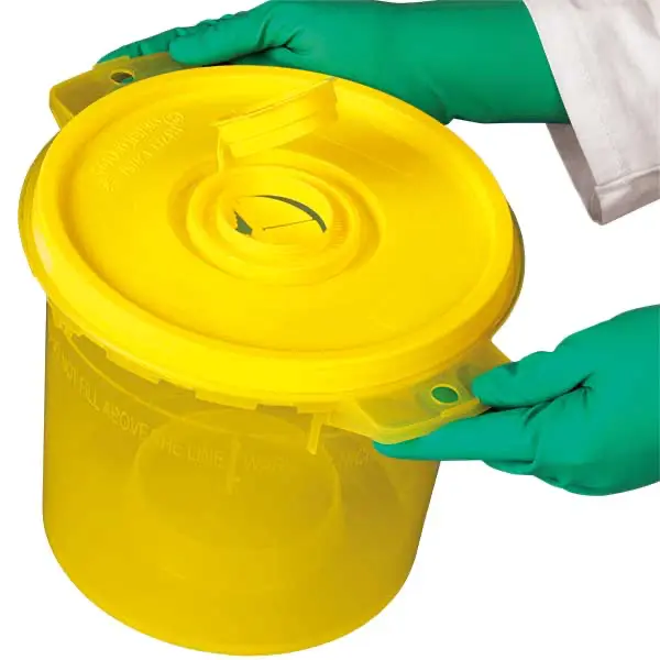 SERVOBOX Sicherheitscontainer / gelb-transparent - mit gelbem Deckel