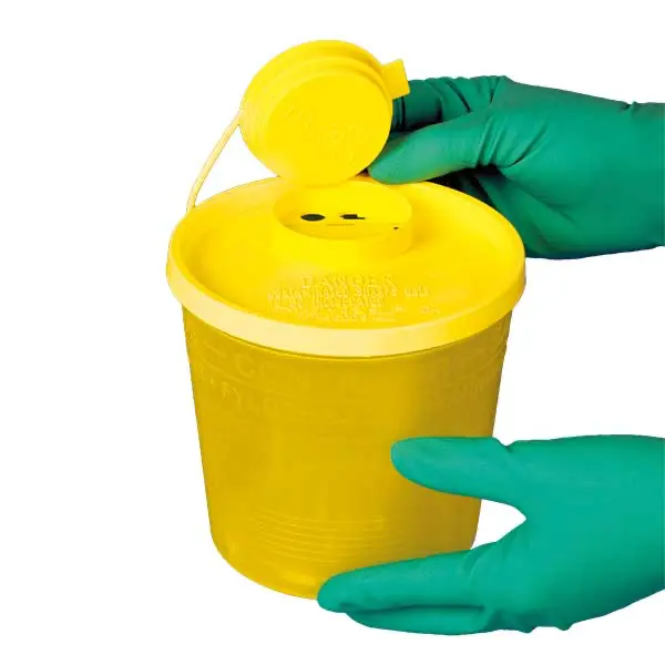SERVOBOX Sicherheitscontainer / gelb-transparent - mit gelbem Deckel
