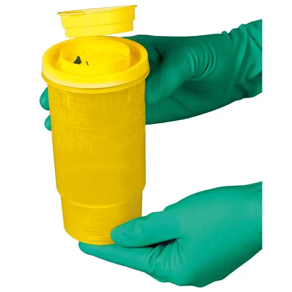 SERVOBOX Sicherheitscontainer / gelb-transparent - mit gelbem Deckel