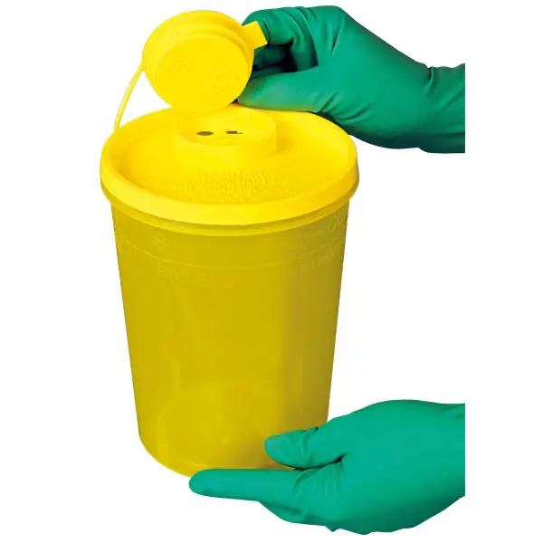 SERVOBOX Sicherheitscontainer / gelb-transparent - mit gelbem Deckel