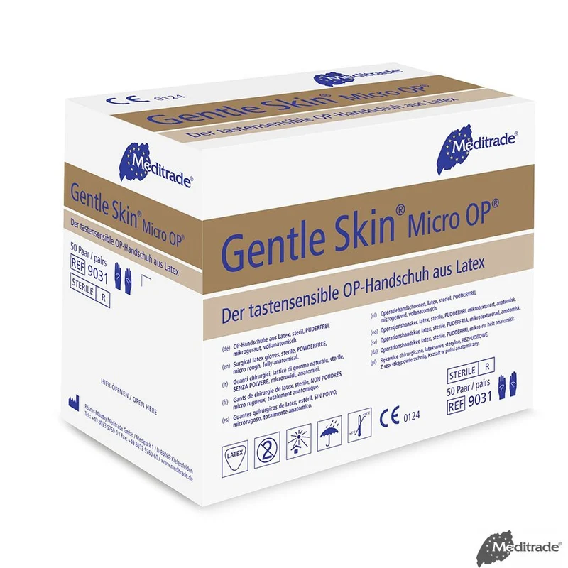 Gentle Skin Micro OP-Handschuhe Latex, PF, steril