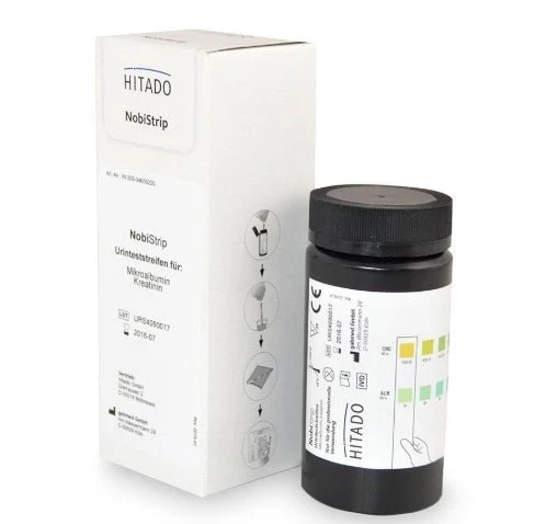 HITADO NobiStrip Mikroalbumin/Kreatinin Harnteststreifen