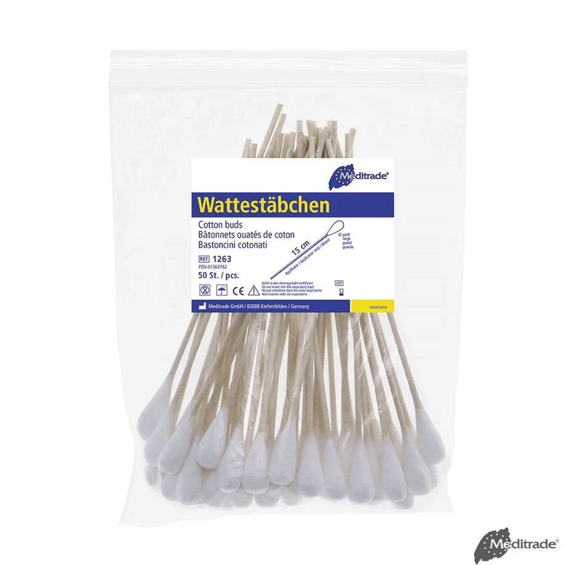 Wattestäbchen Holz
