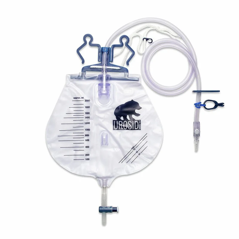 UROSID 2000S Urindrainagesystem, 2000 ml,120 cm Schlauch, mit Nadel