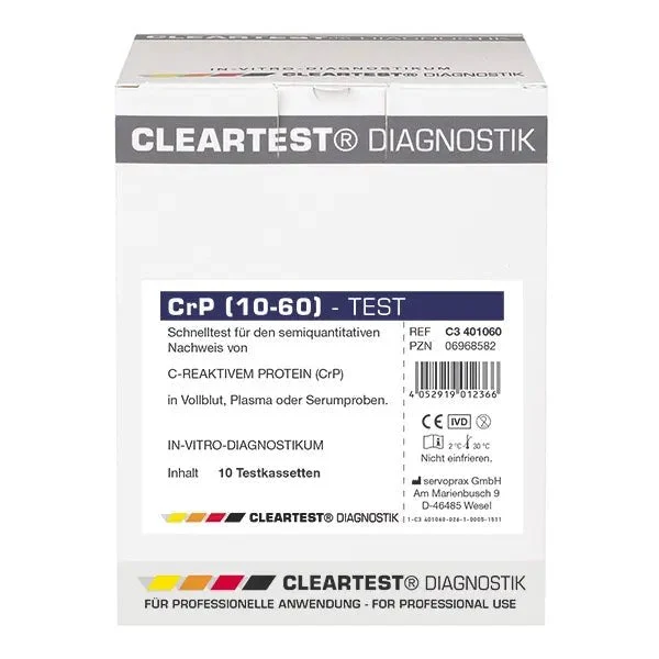 CLEARTEST CrP 10/60 Schnelltest 10 Tests