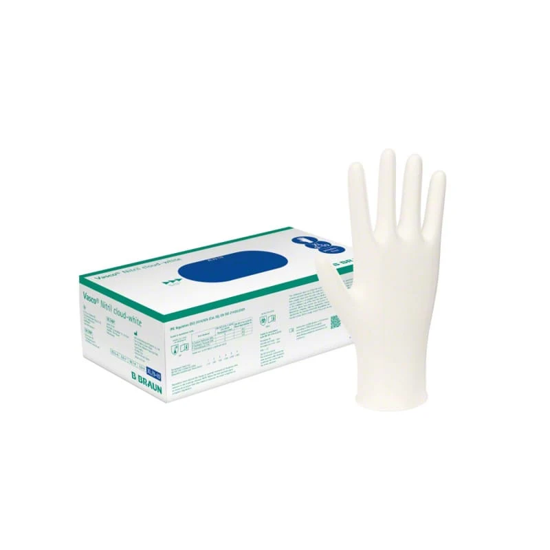 B. Braun Vasco® Nitril cloud-white Einmalhandschuhe, unsteril