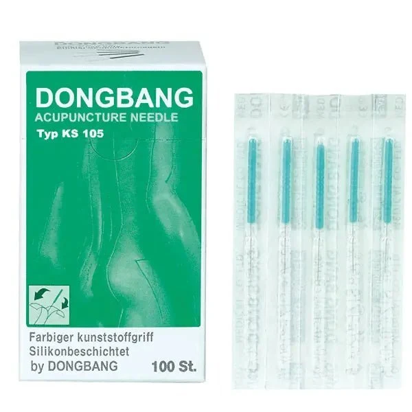 Dongbang Akupunkturnadeln mit Kunststoffgriff silikonbeschichtet
