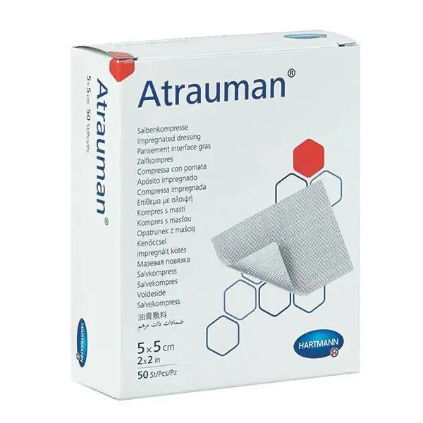 Atrauman Salbenkompressen steril wirkstofffrei hydrophober Polyestertüll