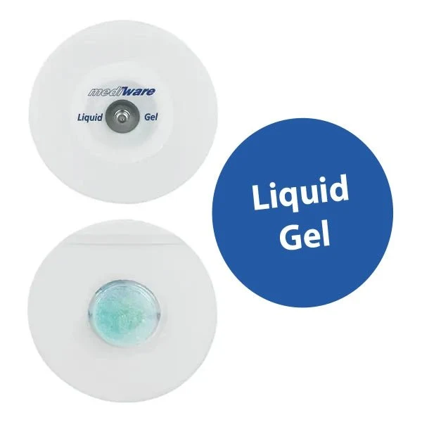 Mediware Schaumstoff-Elektrode Liquid Gel, Blau, Druckknopf