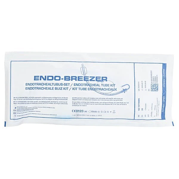 Endo Breezer Set – Endotrachealtubus mit Mandrin und Blockerspritze