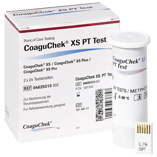 CoaguChek XS PT Test 48 Teststreifen