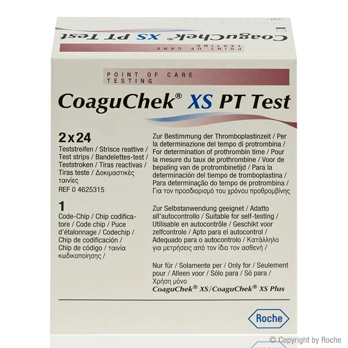 CoaguChek XS PT Test 48 Teststreifen