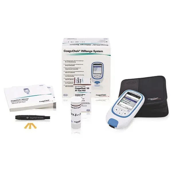 CoaguChek INRange Systemtasche Analysegerät inkl 6 Teststreifen