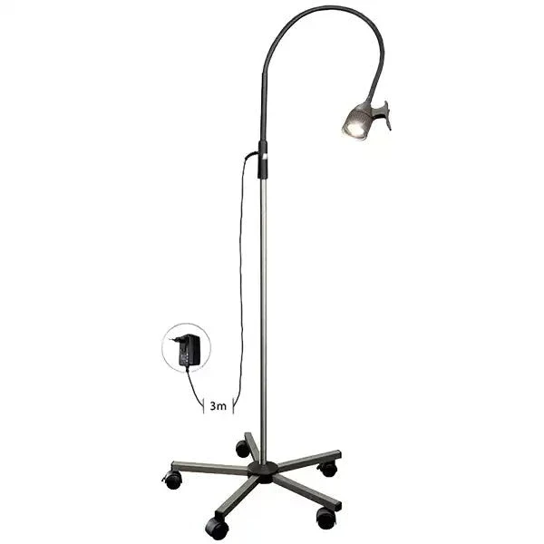 KaWe MASTERLIGHT LED‑Praxisleuchte mit 5‑Fuß‑Fahrstativ 12 V / 7 W