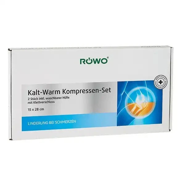 Kalt‑Warm‑Kompressen Set mit Fixierbandage und Pflegeprodukten