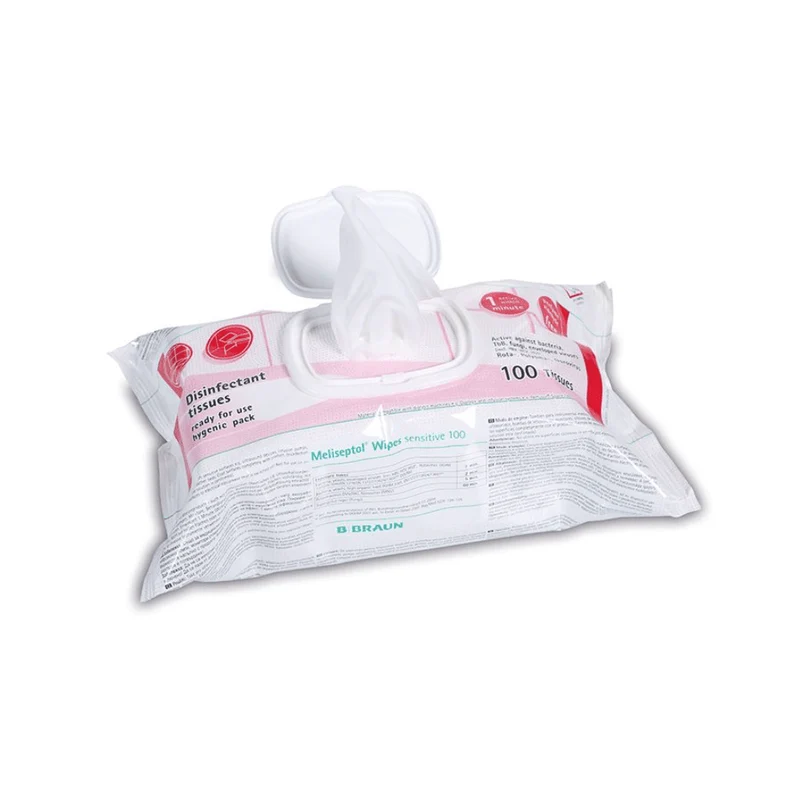 Meliseptol Wipes sensitive flowpack Flächenschnelldesinfektion