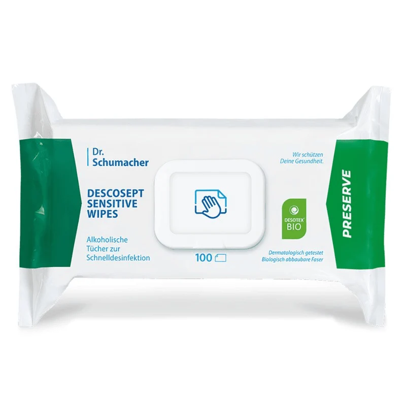 Dr. Schumacher Descosept Sensitive Wipes Desinfektionstücher