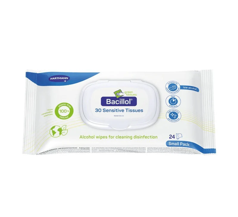 Bacillol 30 Sensitive Green Tissues Flächendesinfektionstücher