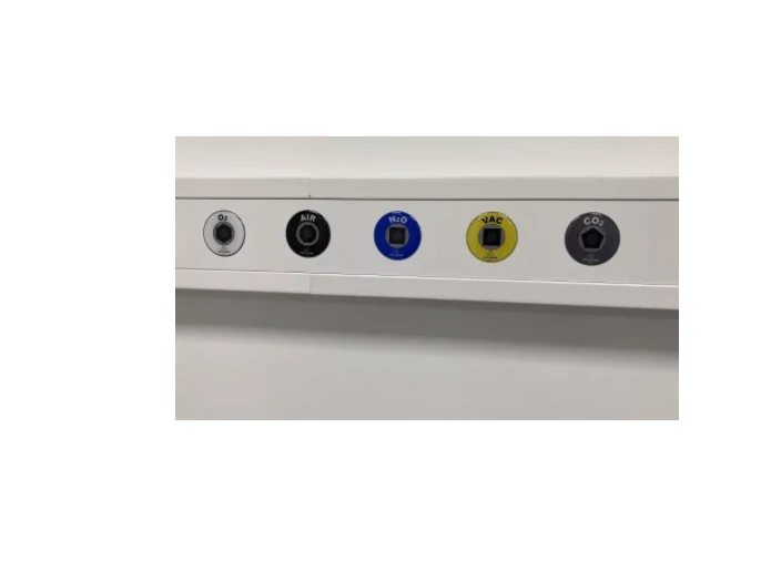 Aufkleberset "Anschlüsse medizinische Gase" – 5-teiliges 3D-Aufkleber-Set