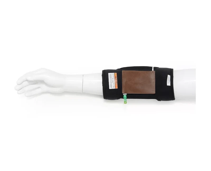 Gefäßzugangs-Armhalterung mit Tissue Pad