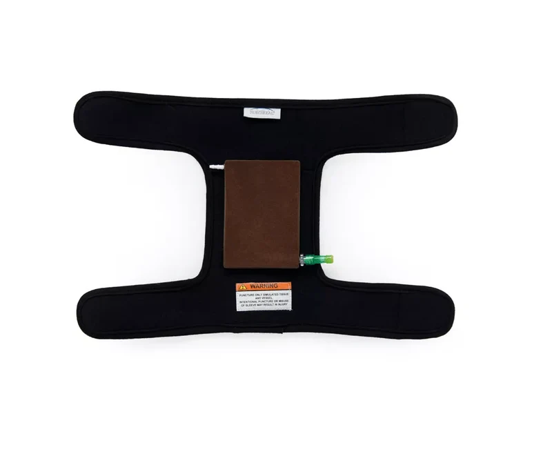 Gefäßzugangs-Armhalterung mit Tissue Pad