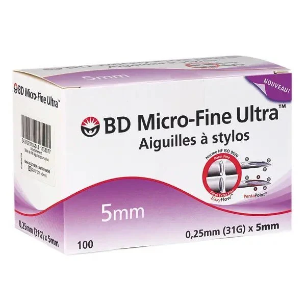 BD Micro-Fine Ultra Pen-Nadeln 5 mm | 31 G | Ø 0,25 mm