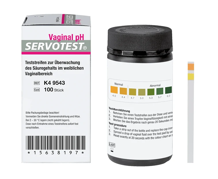 SERVOTEST Vaginal-pH-Indikatorstreifen