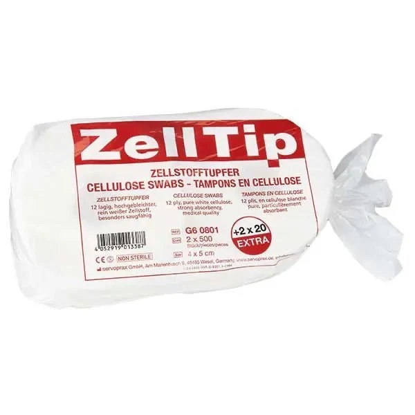 Zelltip Cellulose Swabs Zellstofftupfer