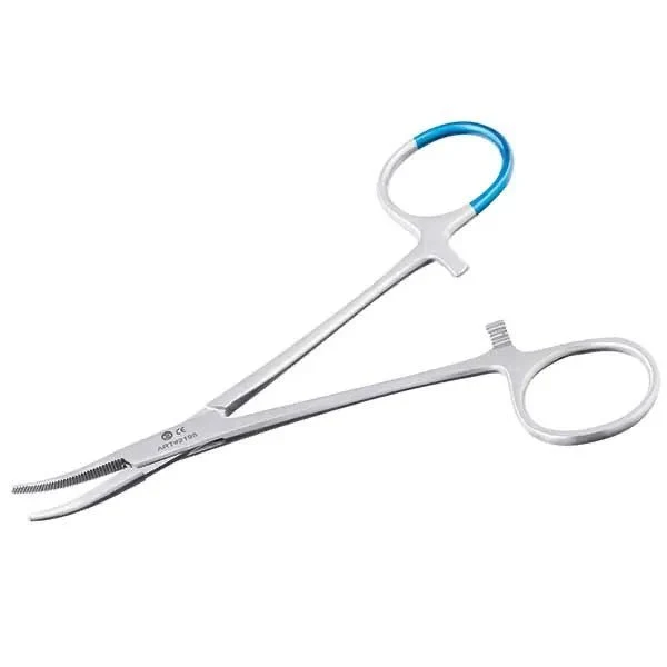 Anatomische Mosquitoklemmen (Einmalgebrauch) gebogen | 12,5 cm