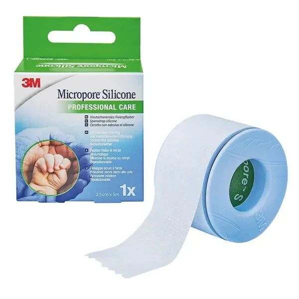 Micropore Silicone 2,5 cm x 5 m